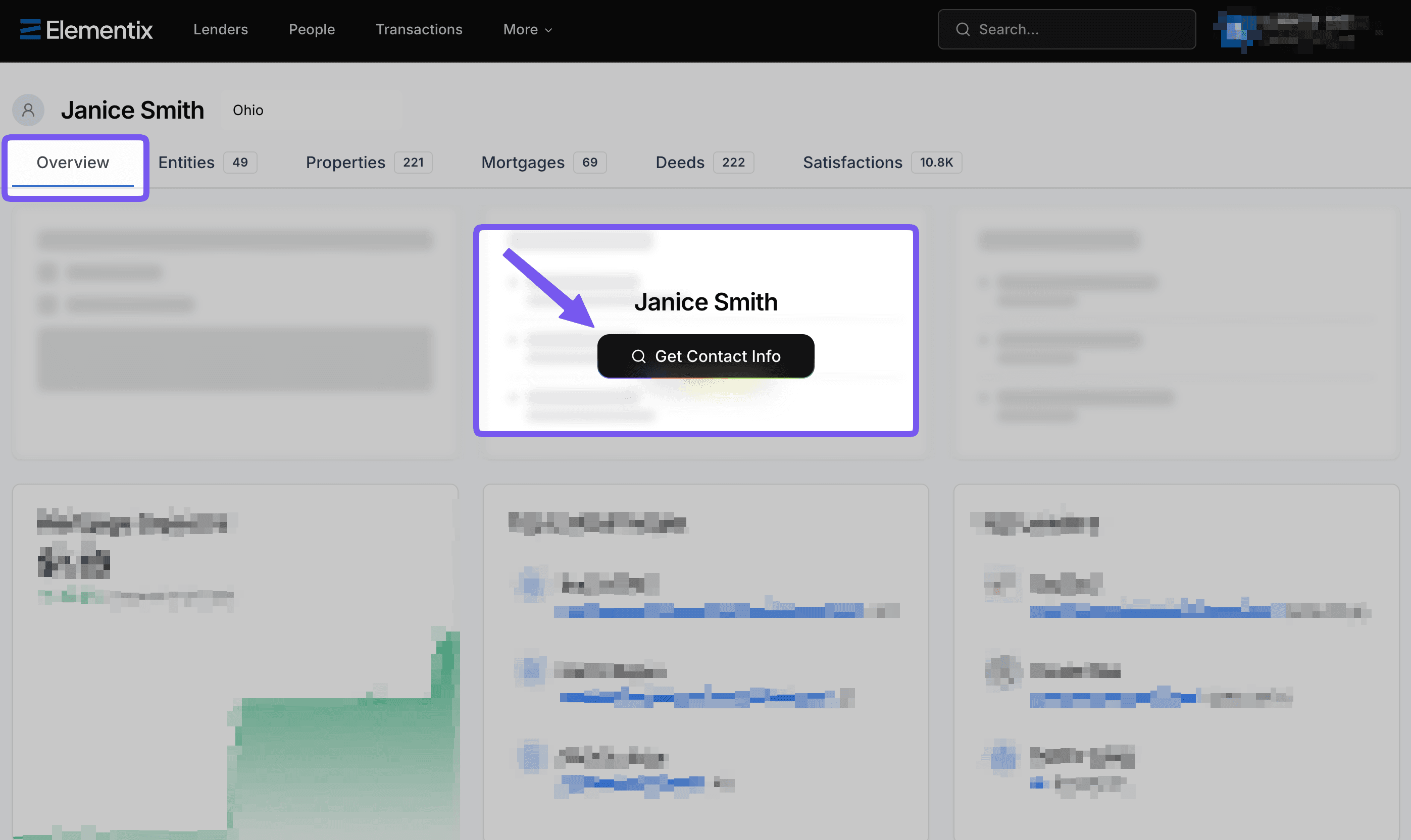 Get Contact Info button on a person's record